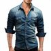 Men's Clothing Denim Jacket Shirt Men's Top_viptrois.com