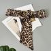 Pearl buckle coat belt women's decoration with skirt wide girdle retro leopard print accessories fabric versatile 2022 spring and autumn_viptrois.com