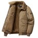 Men's Clothing Wool and cotton bomber jacket for men winter plus velvet thick warm cotton casual workwear coat_viptrois.com