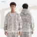 Men's Heavyweight Distressed Zip-up Fleece Hoodie – Streetwear Pullover With Vintage Wash (Ash Grey, S-xxl)_viptrois.com