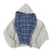 Europe, America 2026 Autumn And Winter New Fashion Hooded Zipper Plaid Splicing Two Sides Wearing Sweater Men_viptrois.com