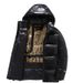 Black Gold Goose Down Parka Coat Knee-Length Ultra-Warm Winter Jacket, Windproof & Cold-Resistant, 90% White Goose Feather Fill, Streetwear Style_viptrois.com