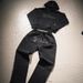 European And American Retro Printed Hoodie Men's High Street Design Sense Casual Sports Suit Loose Versatile Casual Pants_viptrois.com