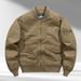 100% Cotton Baseball Collar Jacket For Men – Multi-Pocket Utility Coat With Corduroy Texture (M-5XL, Black/Khaki/Army Green)_viptrois.com