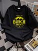Busch LighT T Shirt Adult L Green Limited Edition Yellow Logo Anheuser Beer Mens Summer Soft Slightly Casual Designer Clothes_viptrois.com