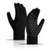 Men's gloves Winter fleece reinforced alpaca knit yarn cycling touch screen gloves_viptrois.com