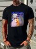 Funny Meme Huh Cat! T-Shirt Unisex Stretched Streetwear Breathable Fashion Designer Clothes Top For Everyday Wear Summer Slightly Versatile_viptrois.com
