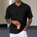 Men's Clothing Daily Casual Shirt Solid Color Lapel Pullover All Match T Shirt Tops_viptrois.com