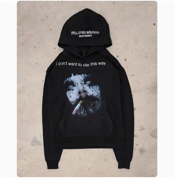 2025 Korean Style Autumn Winter New STLL Smoking Peripheral Versatile Personalized Printed Hoodie Sweatshirt_viptrois.com