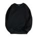 Men's Casual Velvet Pullover Sweater Round Neck Solid Color Loose Fit Spring Autumn Top Polyester Bottoming_viptrois.com