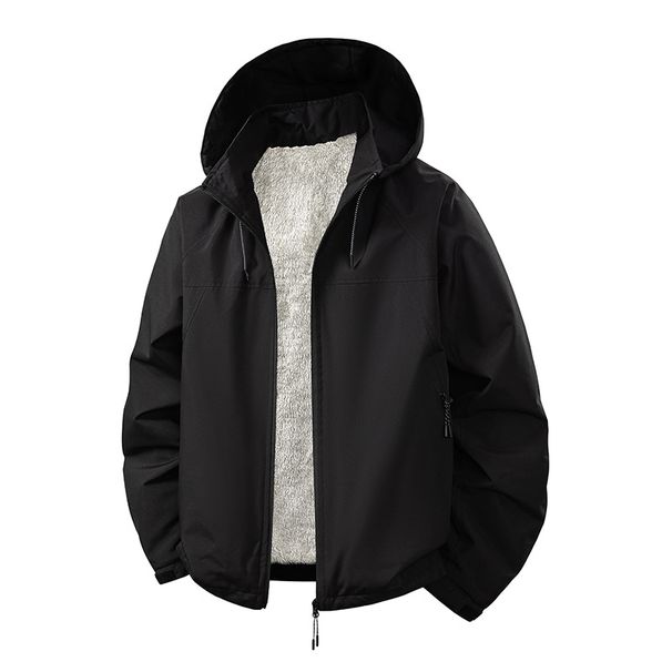 Men's Lightweight Hooded Jacket - Breathable Windproof Outdoor Coat With Adjustable Drawstrings For Spring & Fall Casual Sports_viptrois.com