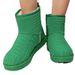 European and American winter new thick-soled plus velvet thickened snow boots women's foreign trade large size warm towel short boots cotton shoes_viptrois.com