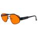 Punk Style Metal Frame Sunglasses – Double Beam Design, Triangular Cat Eye Shape (Unisex High-End Fashion)_viptrois.com