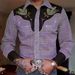 Men's Clothing Cowboy Exotic Shirt Long Sleeve Lapel Design Shirt_viptrois.com