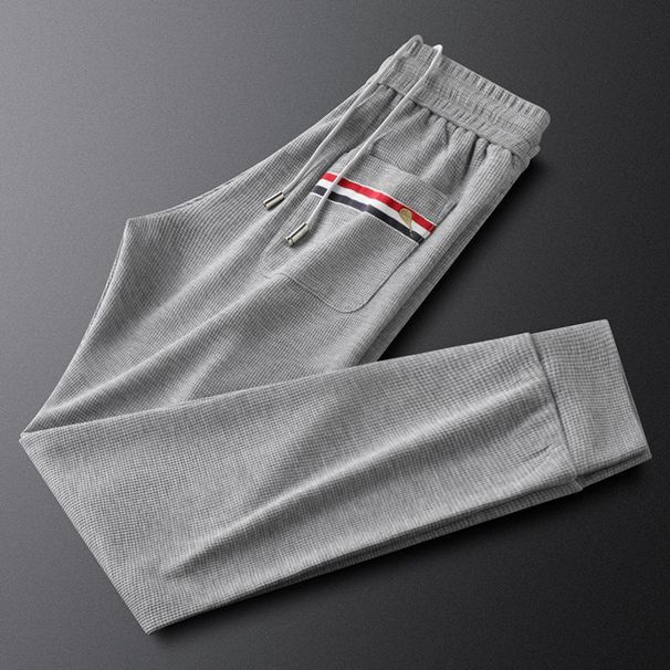 Men's Clothing Light Luxury Pants Men's Thin Casual Loose Versatile Sweatpants Trousers Men's Cuffs Sports Quick Drying Casual Pants_viptrois.com