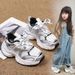 Boys' Shoes Spring And Autumn 2025 Spring New Breathable Sports Shoes Children's Dad Shoes Casual Non Slip Running Shoes Trend_viptrois.com