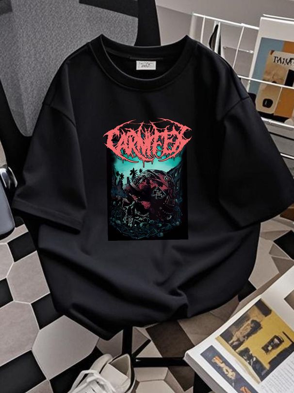 Carnifex Deathcore Band Born To Kill Concert Tour T Shirt Black Size S Slightly Summer Breathable Versatile Soft Unisex Fashion Graphic_viptrois.com