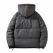 Men's Clothing Fleece-Lined Hooded Winter Coat, Sherpa Particle Pullover Jacket, Loose Fit Casual Streetwear, Insulated Outerwear For Cold Weather_viptrois.com