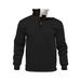 European And American Cross-border Men's Waffle Knit Autumn Casual Outdoor High-neck Half-zip Pocket Pullover_viptrois.com