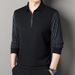 Nordmann Live Hot-Selling Half-Zip Sweatshirt For Middle-Aged Men, Spring And Autumn Polo Shirt, Business Casual Turn-Down Collar_viptrois.com