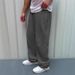 Retro Wide-Leg Fleece Pants For Men – Loose Fit Casual Trousers (12 Colors, S-3XL)_viptrois.com
