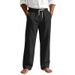 Men's Heavyweight Linen Crease Washed Casual Trousers Straight Leg Summer Vacation Beach Clothing_viptrois.com