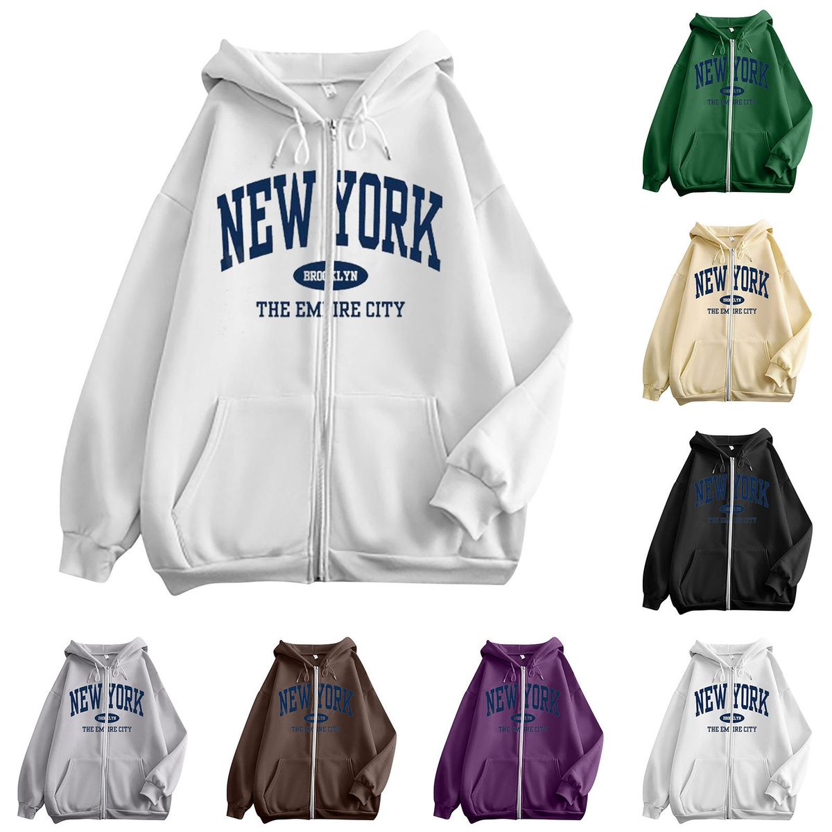 2025 New Fashion American Retro Sweater Men Shi Loose Niche Zipper Hooded Sweater Wearing Ruffian Handsome Top_viptrois.com