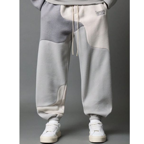 Trendy Unisex Hooded Sweatshirt With Asymmetrical Color Block Design - Retro Streetwear Pullover For Men & Women_viptrois.com
