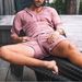 Men's Clothing Men's Cotton And Linen Loose Casual Suit Holiday Clothing Cotton And Linen T Shirt Shorts Suit_viptrois.com