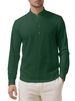 Men's Relaxed Fit Linen Shirt – Breathable Long Sleeve Stand Collar Top (S-XXXL) – Minimalist Casual & Youthful Style_viptrois.com