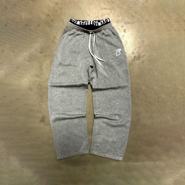 Men's Clothing Spring/Summer Loose Casual Y2K Street Style B Letter Print Casual Pants With Double Waistband Patchwork_viptrois.com