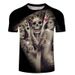 3D Men's T-shirt Dark Skull Digital Printed Short Sleeve Top_viptrois.com