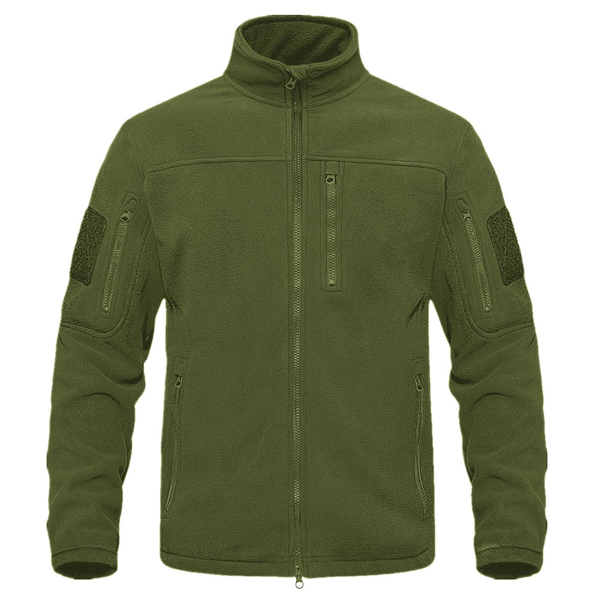 Men's Clothing Autumn And Winter Men's Outdoor Sports Tactical Polar Fleece Jacket Stand Collar Fleece Jacket Warm Mountaineering Jacket_viptrois.com