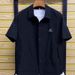 Men's Clothing New Fashion Thin Loose Workwear Lapel Short Sleeved Shirt Summer Casual Shirt_viptrois.com