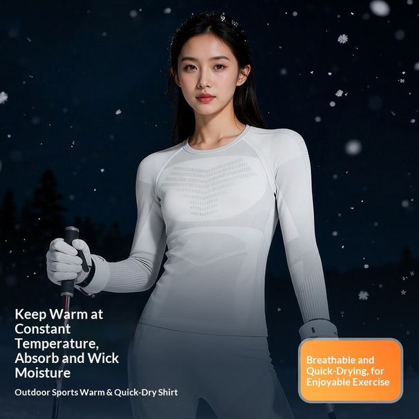 Pulse Autumn Winter Outdoor Ski Quick-Dry Sports Men Women Moisture-Wicking Base Layer Compression Thermal Underwear Set_viptrois.com