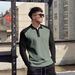 Men's Color Block Pullover Sweatshirt - Lightweight Fall Knit Hoodie For Casual & Sporty Look | Comfortable Polyester Blend | S-XXXL_viptrois.com