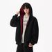 Casual Hoodie Jacket, Loose And Versatile, Contrasting Colors, Couple Hooded Cardigan_viptrois.com
