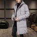 Men's Mid-Length Jacket Autumn New Trendy Stylish Thickened Workwear Coat Winter Yurong Cotton Clothing For Men_viptrois.com