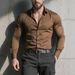 2025 Spring White Shirt Men's Long Sleeve Formal Shirt Men's Casual Business_viptrois.com