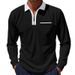 Men's Classic British Style Polo Shirt – Breathable, Moisture-Wicking, Zippered Golf T-Shirt (White/Black, Navy/White, Orange/Black & More, S-XXXL)_viptrois.com