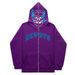 Osaka Harajuku Zipper Dark Gothic Style Oversized Youth Cardigan Sweatshirt_viptrois.com