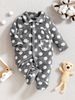 Mother & Kids Soft Fleece Baby Jumpsuit With Adorable Cartoon Prints - Long Sleeve Hooded Romper For Newborn To 12 Months (A-Class Safety Certified)_viptrois.com