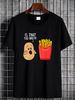 Potato Is That You Bro Funny French Fries Animated Unisex T-Shirt Versatile Graphic Breathable Streetwear Top For Everyday Wear Stylish Casual_viptrois.com
