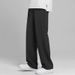 Men's Clothing Summer Thin Loose Straight Wide Leg Casual Trousers Drape Ice Silk Pants_viptrois.com