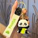 Bag Pendant Cartoon Bamboo Panda Keychain Pendant, Cute Little Panda Doll, Student Schoolbag Pendant, Creative Gift_viptrois.com