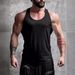 2024 Fitness Men's Sports Leisure Tank Top Running Training Elastic And Breathable_viptrois.com
