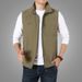 Men's Clothing Lightweight Sleeveless Vest, Casual & Outdoor Wear, Breathable Quick-Dry Fabric, Multiple Pockets, Plus Size Options_viptrois.com