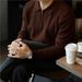 Pure Half-Zip Turn-Down Collar Japanese Style Men's Knitted Sweater Autumn Winter Thickened Solid Color Trendy Base Shirt_viptrois.com