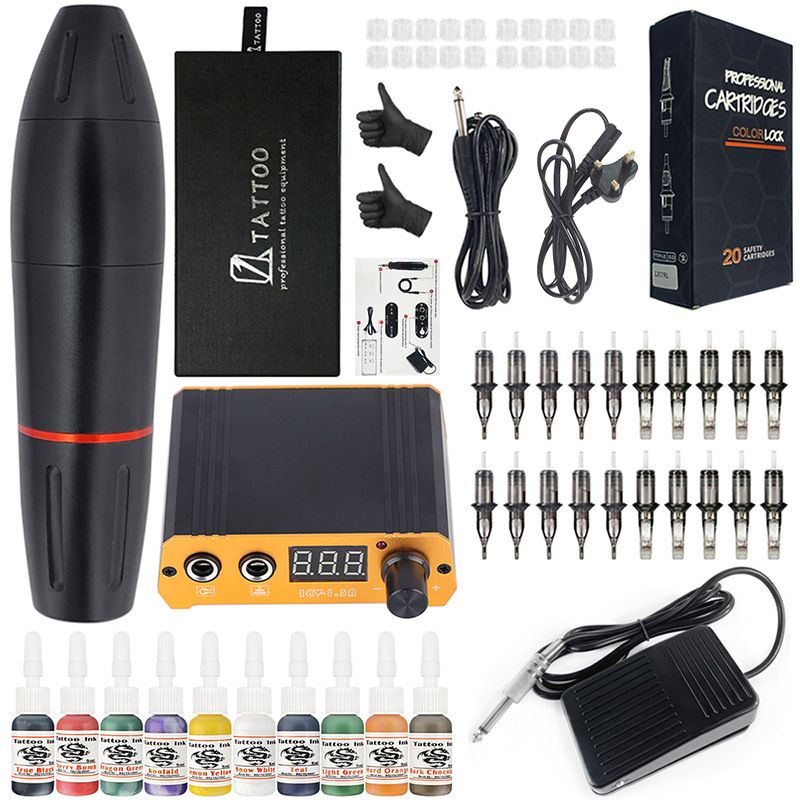 Motor Pen Set Tattoo Tools Power Tattoo Equipment_viptrois.com
