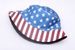 American Flag Five-Pointed Star Bucket Ins Fisherman Sun Protection Visor Hat Women's Trendy Versatile_viptrois.com